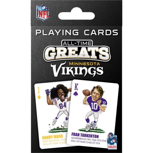 Minnesota Vikings All-Time Greats NFL Playing Cards Featuring Hall Of Fame Legen - Picture 1 of 3